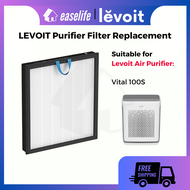 Replacement Compatile with Levoit Vital 100s / 200s Air Purifier True HEPA 3-Stage Replacement Filte