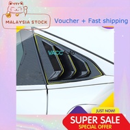 Honda Civic FC 2016 - 2021 Rear Triangle Cover Carbon Windows Trim Civic FC Car Accessories Vacc Aut