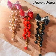 PEARL HIJAB CHIN BROSS WITH MAT RIBBON Pin Tudung Brooch