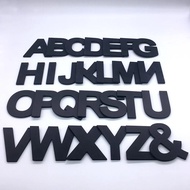 Height 10cm Black Matte Arial Black Font 3D PVC Lettering & Numbering For Signage/Deco/ Signboard