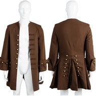 【Great Selection】 Captain Jack Cosplay Sparrow Cosplay Costume Trench Coat Role Play Jacket For Men