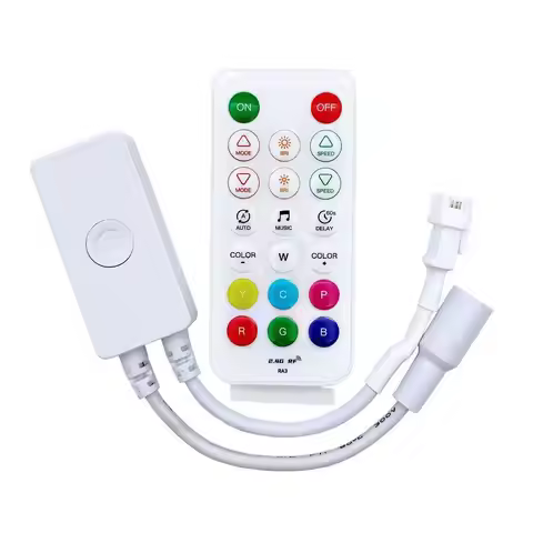 DC5-24V SP649E 4 Channels RGBW Addressable Led Strip 2.4G Remote Controller APP Control