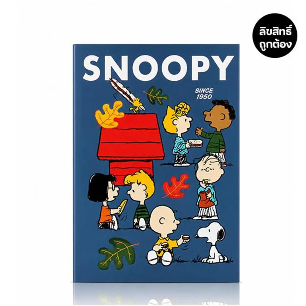 PN5-สมุดปกอ่อนมุงหลังคา A5 :  Peanuts-5B A5 Notebook (PN5B-NB-A5) W14.8xH21 cm.Ruled-70g30s
