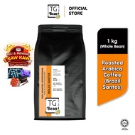 TG Bean Single Origin Coffee Bean / Whole Bean Coffee (Brazil Santos) - 1kg