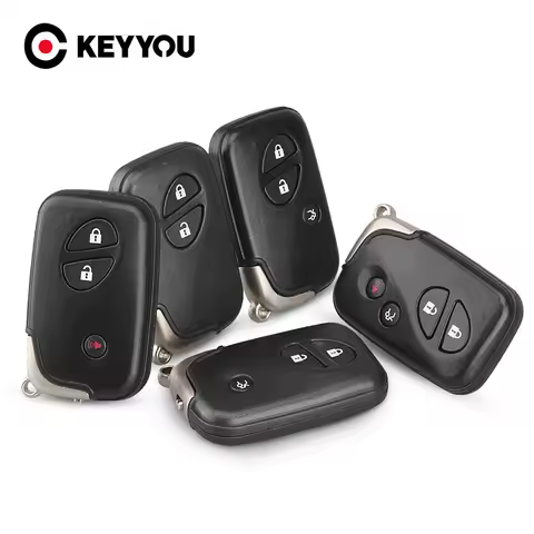 KEYYOU For Lexus GS430 ES350 GS350 LX570 IS350 RX350 IS250 Replacement Shell 2/3/4 Buttons Smart Rem