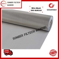 Goldensea Wire Mesh Strainer SS316 250 Stainless Steel Width: 1m