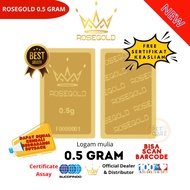 ROSE GOLD NEW PVC 0.5 GRAM CERTIFIED MINI GOLD PRECIOUS METAL