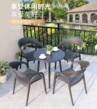 [PRE-ORDER] ZL Outdoor leisure table chair set, sunshine courtyard balcony swimming pool, leisure stylish, waterproof (ETA: 1mth)