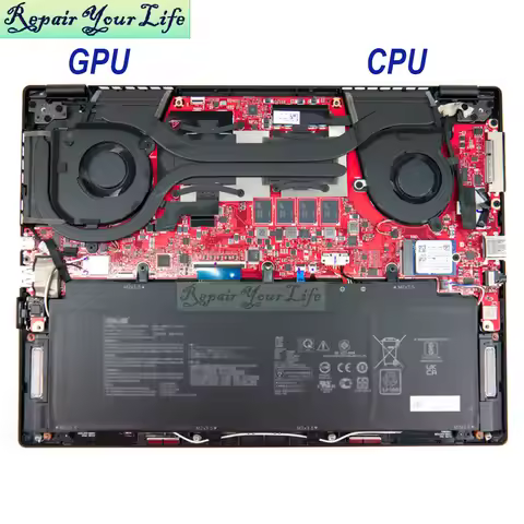 New CPU GPU Cooling Fan For ASUS ROG Flow X13 GV301QC GV301QE GV301QH GV301 Gaming Laptop VGA Fans 1