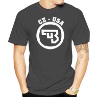 100% cotton T-shirt NEW CZ 75 USA Ceska Zbrojovka Firearms Guns Logo Black T Shirt S-4XL