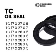 [HIGH QUALITY] TC OIL SEAL TC 17x27x6 / TC 17x27x7 / TC 17x28x5 / TC 17x28x6 / TC 17x28x7 / TC 17x28