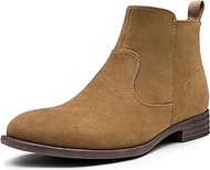 Men's Chukka Boots Side Zipper Boots for Men Suede Dress Boots Mens Casual Ankle Boots