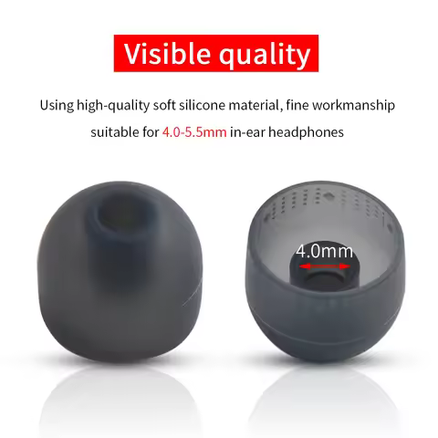 8Pcs 4.0-5.5mm Extended Silicone Ear Tips for Sony WF-1000XM3 H800 Eartips WI-1000XM2 SP510 C600N MD