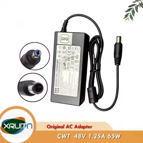 Genuine CWT 48V 1.35A 65W AC Adaptor KPL-065S-II KPL-065S-VI For Uniview / Hikvision Video Recorder 