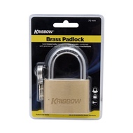 Krisbow Padlock Brass Size 7cm for Doors & Fences