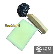 Washing brush barrel pan set