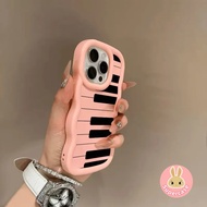 Cute Piano Keys Macaron Phone Case For itel Vision 3 2 2S 1 Plus S25 Ultra S23 S18 S17 P38 P37 Pro P