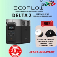 EcoFlow DELTA 2 Portable Power Station | 1800W (Surge 2700W) | 1024Wh (320,000mAh) | 1-3kWh Expandab