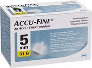 羅氏 - Accu-Fine Insulin Pen Needle 胰島素注射針頭 31G 5mm (100針)
