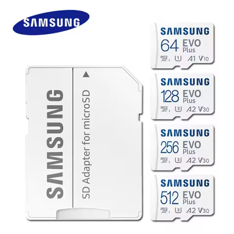 Samsung MicroSD 1TB 512GB 256GB 128GB Memory Card EVO Plus U3 V30 A2 Read Speed up to 160MB/s gaming