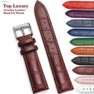 ▫❅♠ Genuine Leather Watchbands 12/14/16/18/20/22/24 mm Watch Band Strap Steel Pin buckle High Quality Wrist Belt Bracelet Tool
