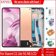 AMOLED 6.55" For Xiaomi 11 Lite 5G NE 2109119DG LCD Display Touch Screen Digitizer Assembly For Mi 1