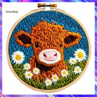 [TY] Punch Needle Kit for Beginners Diy Punch Needle Kit Diy Punch Needle Embroidery Kit Highland Co