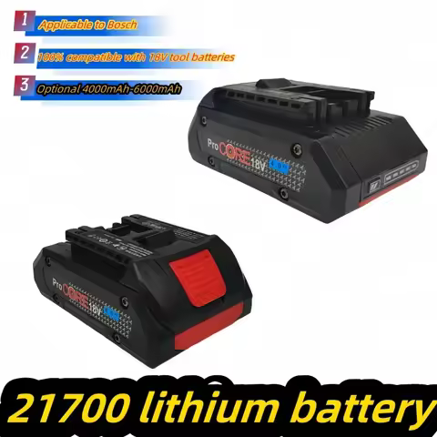 ProCORE battery replacement, suitable for Bosch 18V 4.0Ah 6.0Ah BAT609 BAT618 GBA18V80 21700 high-po