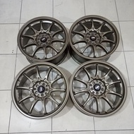 TERJAMIN ASLI VELG MOBIL BEKAS HSR R18 PCD 5X114/100 DAN BAN ACCELERA