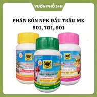 Buffalo Head Leaf Fertilizer NPK MK 501-701-901 enhances growth, promotes budding 100gr bottle