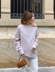 AOEM STUDIOS - KYOMI BLOUSE - ÁO LỆCH VAI DÁNG RỘNG