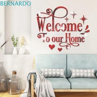 BERNARDO English Alphabet Mirror Sticker, Letter Design DIY Acrylic Mirror Wall Sticker, Creative 3D Art Mural Self-Adhesive 3D Letter Signs Decal Wall