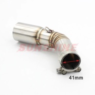 For SUZUKI SV650 SV650X SV 650 2016-2020 Exhaust Motorcross Slip on Motorcycle Mid Pipe Modified Con