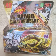 Golden Dragon Spinner, 4D Beyblade L-Drago Gold DF105LRF