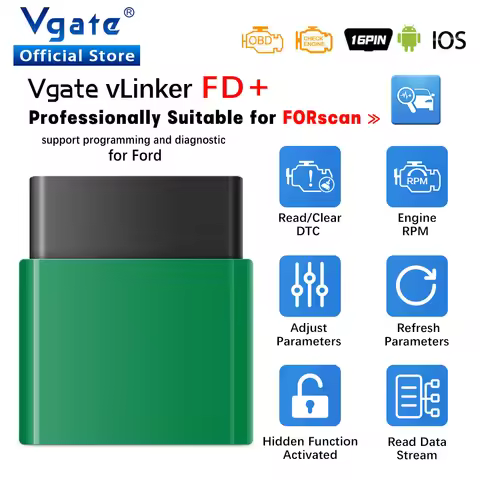 Vgate vLinker FD ELM327 FORScan For Ford Scan Bluetooth 4.0 WIFI ELM 327 OBD2 Car Diagnostic Auto To