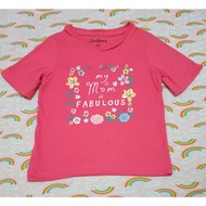 JusTees Pink Floral Statement Shirt
