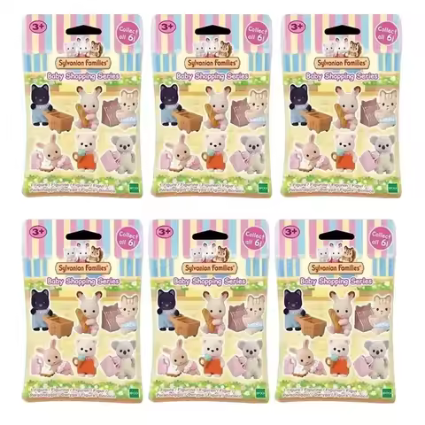 Sylvanian Families Blind Keychain Aceessories Figures Original Baby Shopping Festival Blind Bags Mul