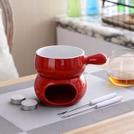 [kline]300ml Ceramic Fondue Set Cheese Fondue Chocolate Fondue High Tea Dessert Fruits  / Mini Chocolate Fondue Machine Cotton Candy Party House warming Gift Birthday Party Baby Pa