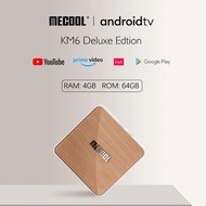 Mecool KM6 Deluxe Smart TV BOX Android 10 Amlogic S905X4 Google Certified TVBOX 4GB 64GB Wifi6 AV1