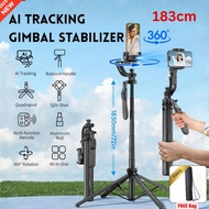 Gimbal Stabilizer for Phone C16 Ai Tracking Selfie Stick Tripod 360 Rotation Shooting Live, Optional