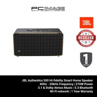 JBL Authentics 500 Hi-fidelity Smart Home Speaker - Black - 40Hz - 20kHz Frequency - 270W Power - 3.