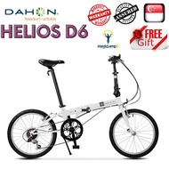 Local Stock Dahon D6 Helios 1.0 Folding Bike Bicycle 6 Speed Shimano Gear Magiclamp 123