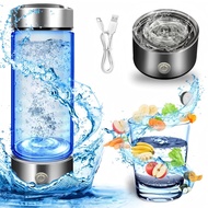 1pc 14oz (420ml) Portable Borosilicate Glass Hydrogen Water Ionizer Bottle, Beauty & Health Cup, Rec