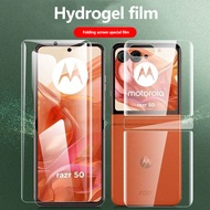 4 In 1 Hydrogel Film For Motorola Razr 60 Ultra Motorola Razr 50 Ultra 5G Clear TPU Matte Anti-Finge