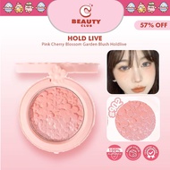 HOLD LIVE Pink Cherry Blossom Garden Blush Holdlive 粉樱花园腮红 渐变哑光腮红