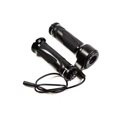 RisunMotor 24V 36V 48V 60V 72V Universal Ebike Hand Grips Twist Throttle for Bafang 8FUN BBS01/BBS02