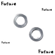 FUTURE 8Pcs Shock Absorber Spacer, d2.6xD5x2 Silver Tone Damper Spacer Washer, Portable Aluminium Alloy Grommet Spacer Pads for RC Model Car