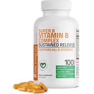 Supplement、Health Supplement BronsonSuperBVitaminBComplexSustainedSlowRelease(VitaminB1,B2,B3,B6,B9-