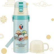 【Direct from Japan】Skater Kids 2WAY Stainless Steel Water Bottle with Cup 430ml Sumikkogurashi