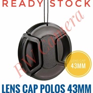 Plain Lens Cap 43Mm Lens Cap 43Mm Fuji Xf Xc 35Mm F2 23Mm F2